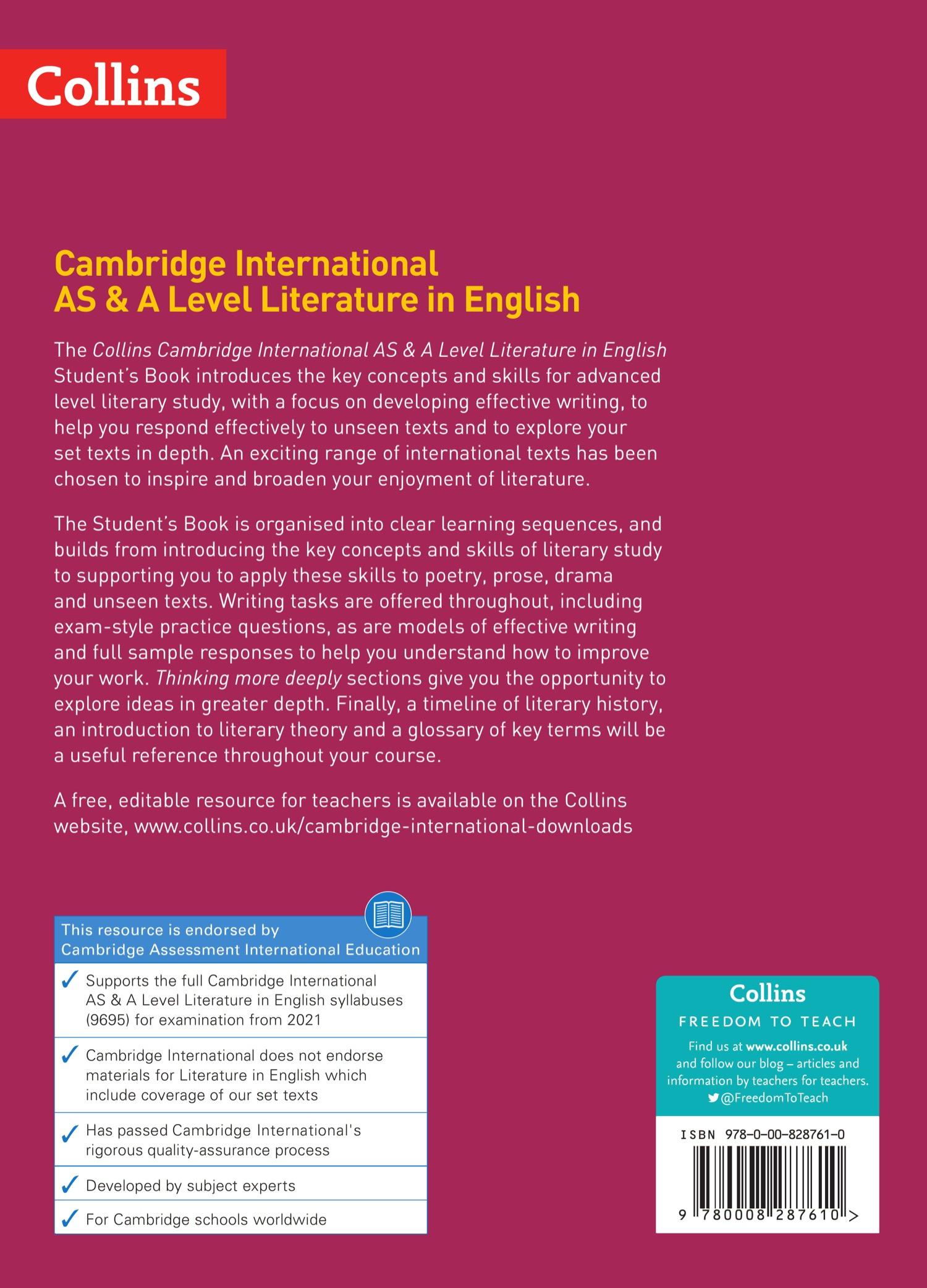 Rückseite: 9780008287610 | Cambridge International Examinations - Cambridge International as...