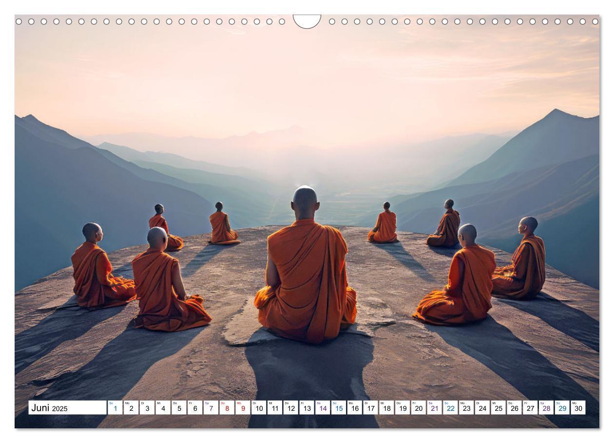 Bild: 9783383779978 | Meditation und weiter Horizont (Wandkalender 2025 DIN A3 quer),...