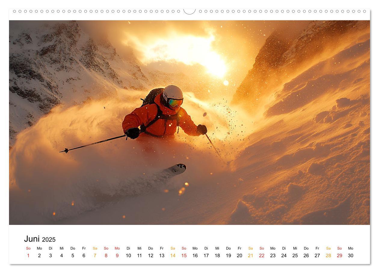 Bild: 9783457226513 | Kufen, Ski &amp; Snowboard (Wandkalender 2025 DIN A2 quer), CALVENDO...