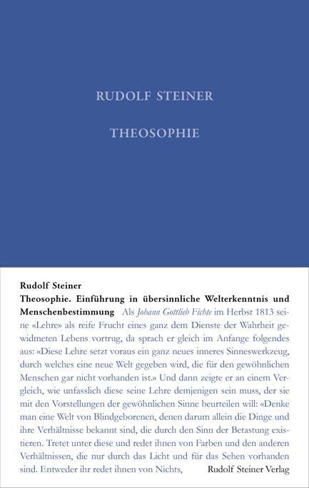 Cover: 9783727400919 | Theosophie | Rudolf Steiner | Buch | Lesebändchen | 246 S. | Deutsch