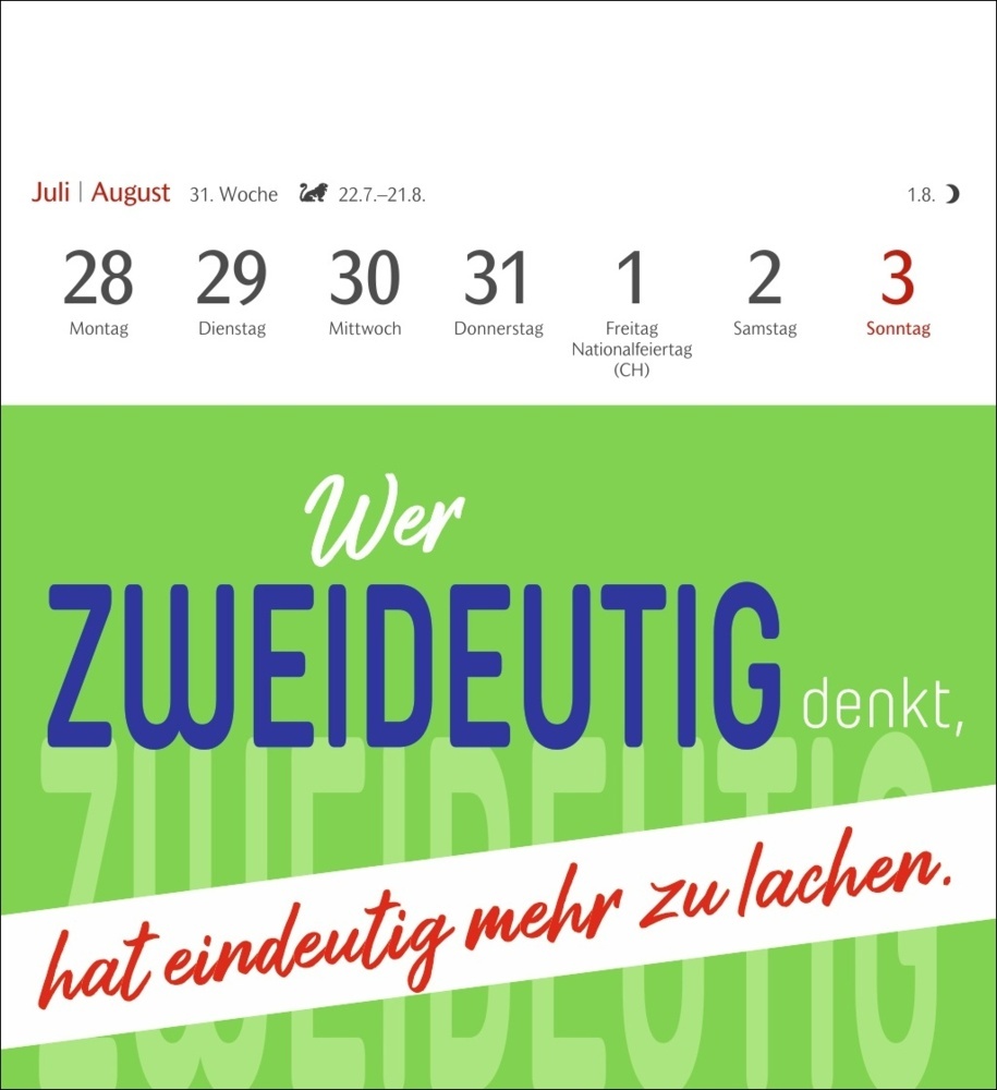 Bild: 9783840034190 | Der fette Vogel bricht den Ast Postkartenkalender 2025 -...