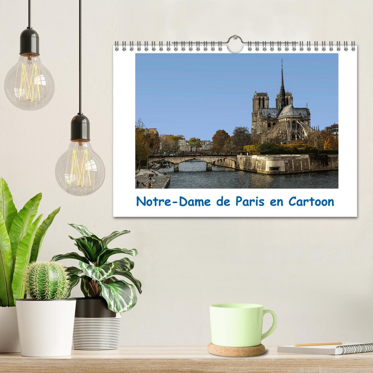 Bild: 9781325944194 | Notre-Dame de Paris en Cartoon (Calendrier mural 2025 DIN A4...