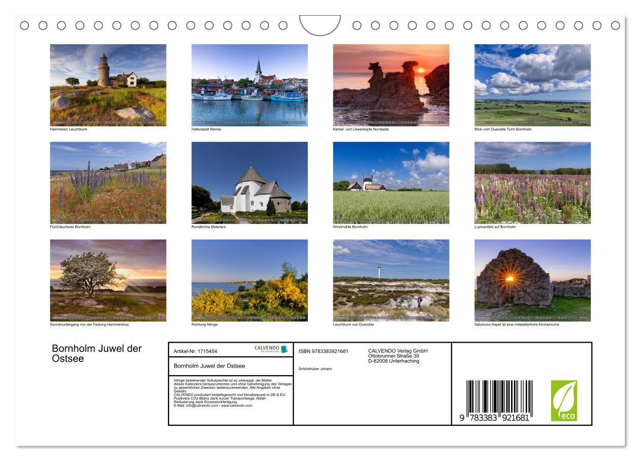 Bild: 9783383921681 | Bornholm Juwel der Ostsee (Wandkalender 2025 DIN A4 quer), CALVENDO...