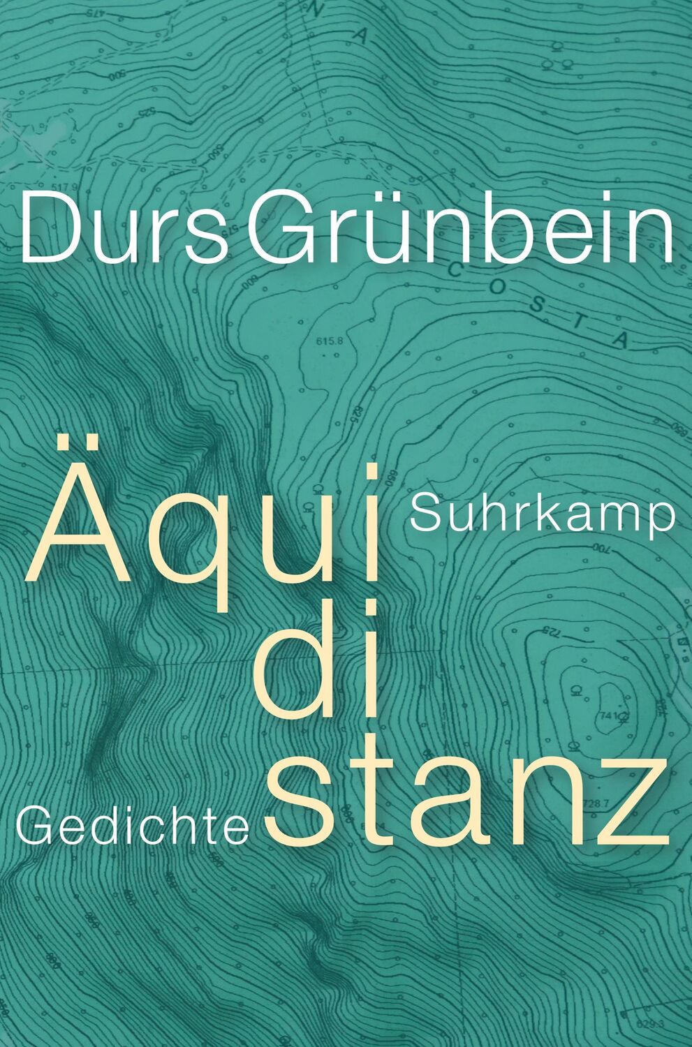 Cover: 9783518430989 | Äquidistanz | Gedichte | Durs Grünbein | Buch | 183 S. | Deutsch