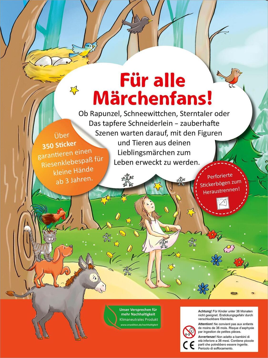 Rückseite: 9783845826486 | Erstes Stickern Märchen | über 350 Sticker | Taschenbuch | 24 S.