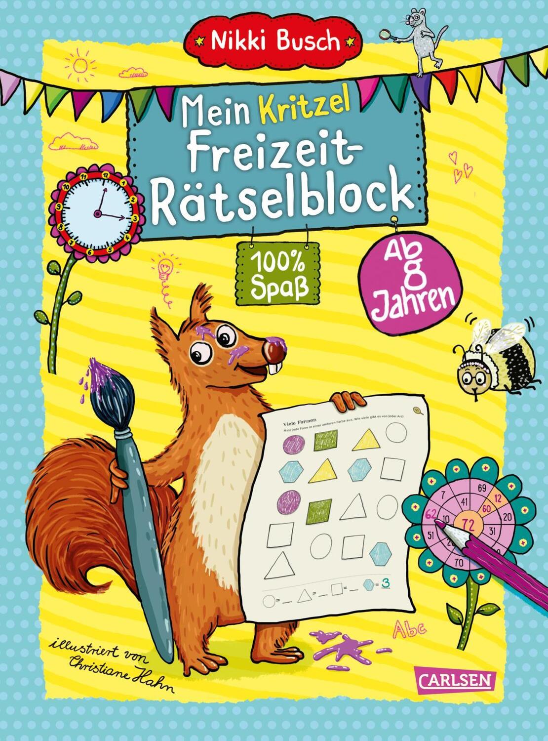 Cover: 9783551191533 | Mein großer Freizeit Kritzel- und Rätselblock | Nikki Busch | Buch