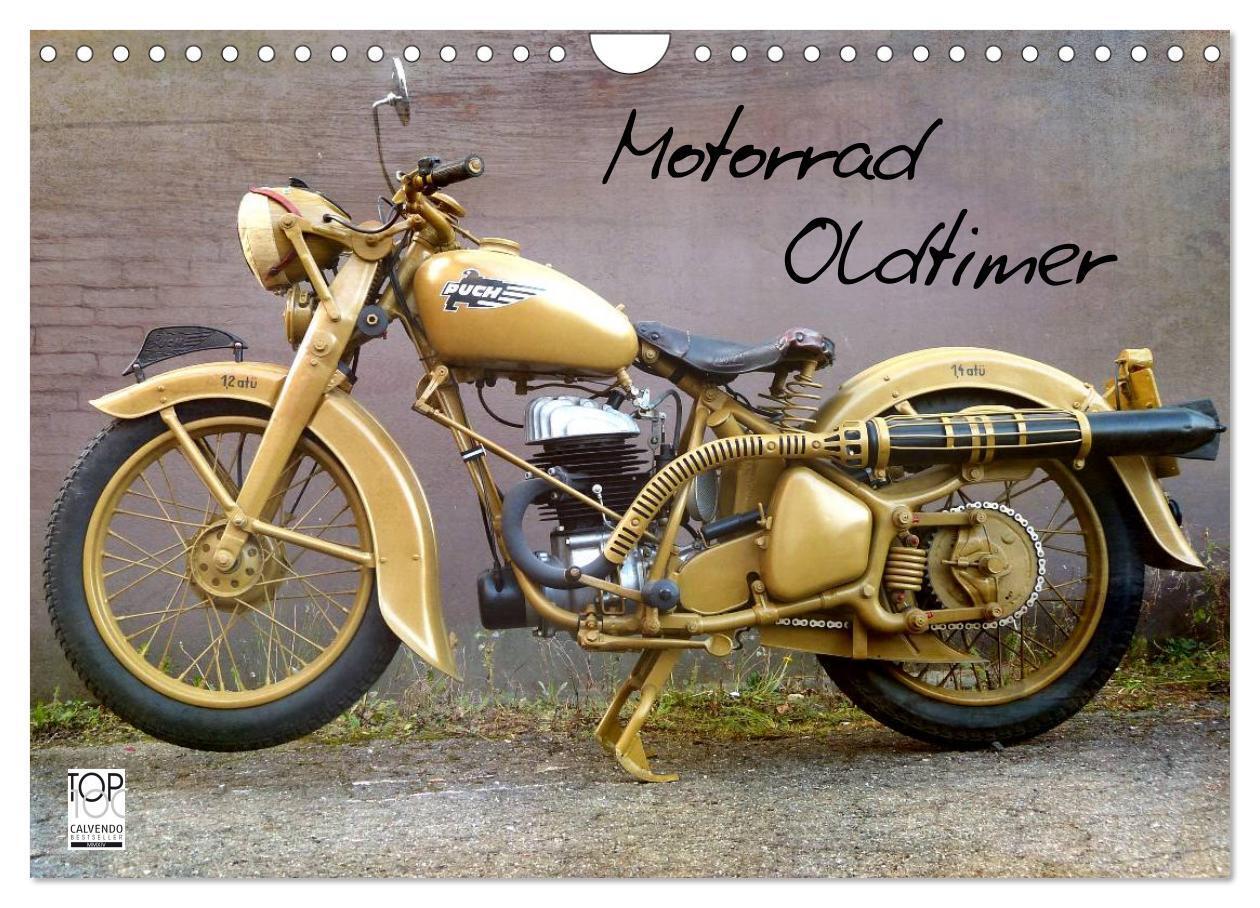 Cover: 9783435818440 | Motorrad Oldtimer (Wandkalender 2025 DIN A4 quer), CALVENDO...