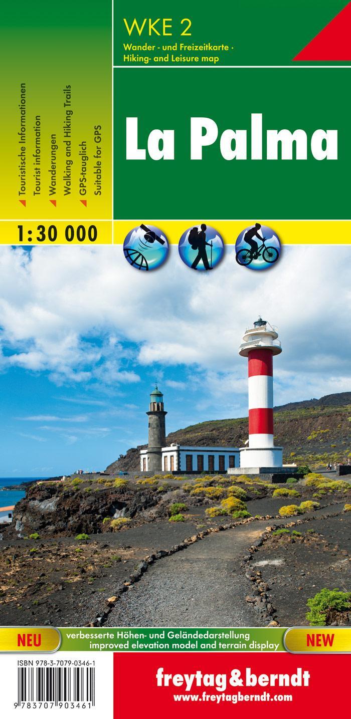 Cover: 9783707903461 | La Palma 1 : 30 000. Wander- und Freizeitkarte | freytag &amp; berndt