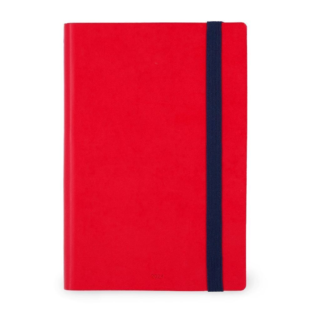 Cover: 8053610789492 | Wochenkalender Medium - 2024 - Medium Weekly Diary - 12M - Red | Buch