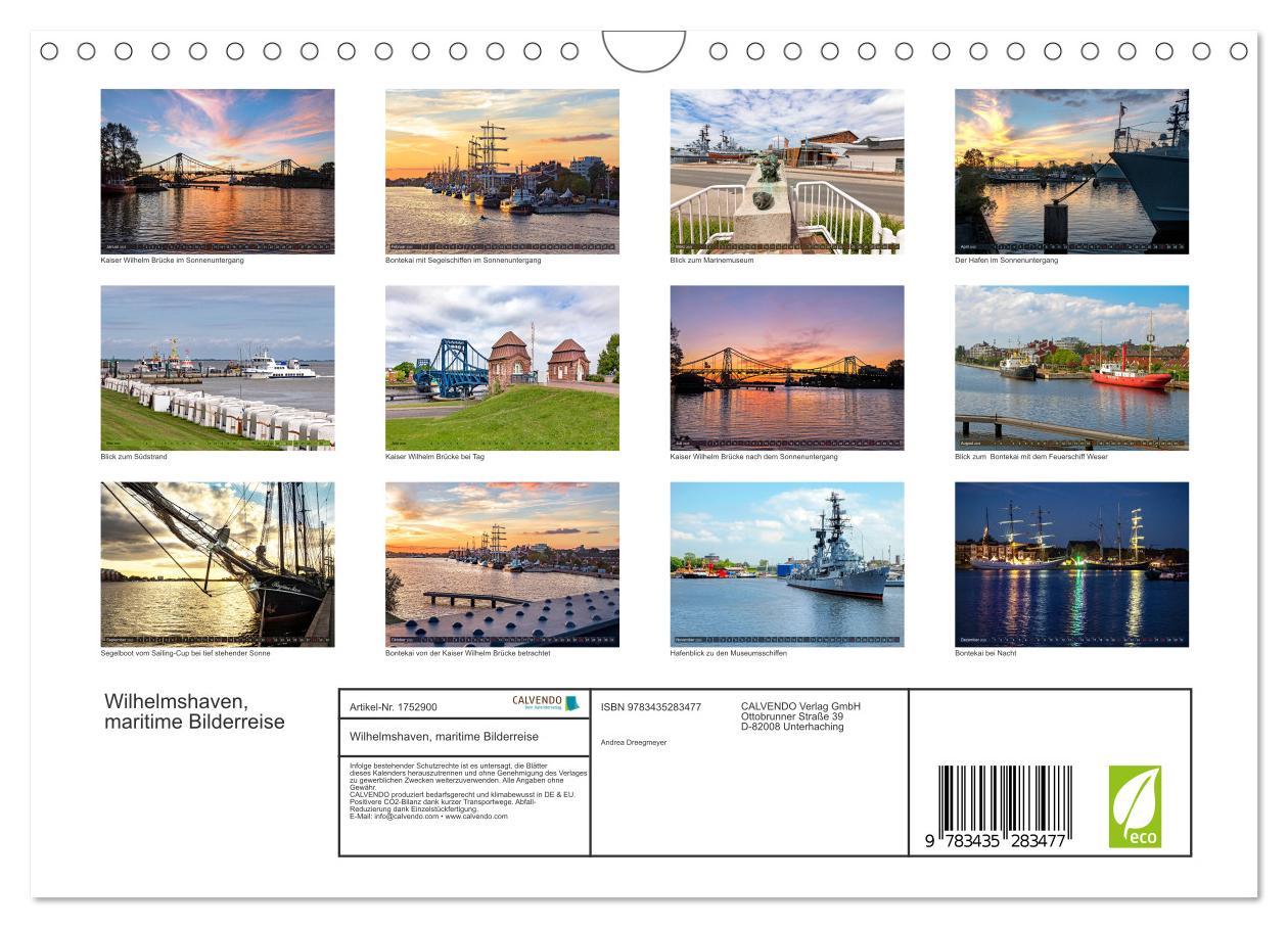 Bild: 9783435283477 | Wilhelmshaven, maritime Bilderreise (Wandkalender 2025 DIN A4...