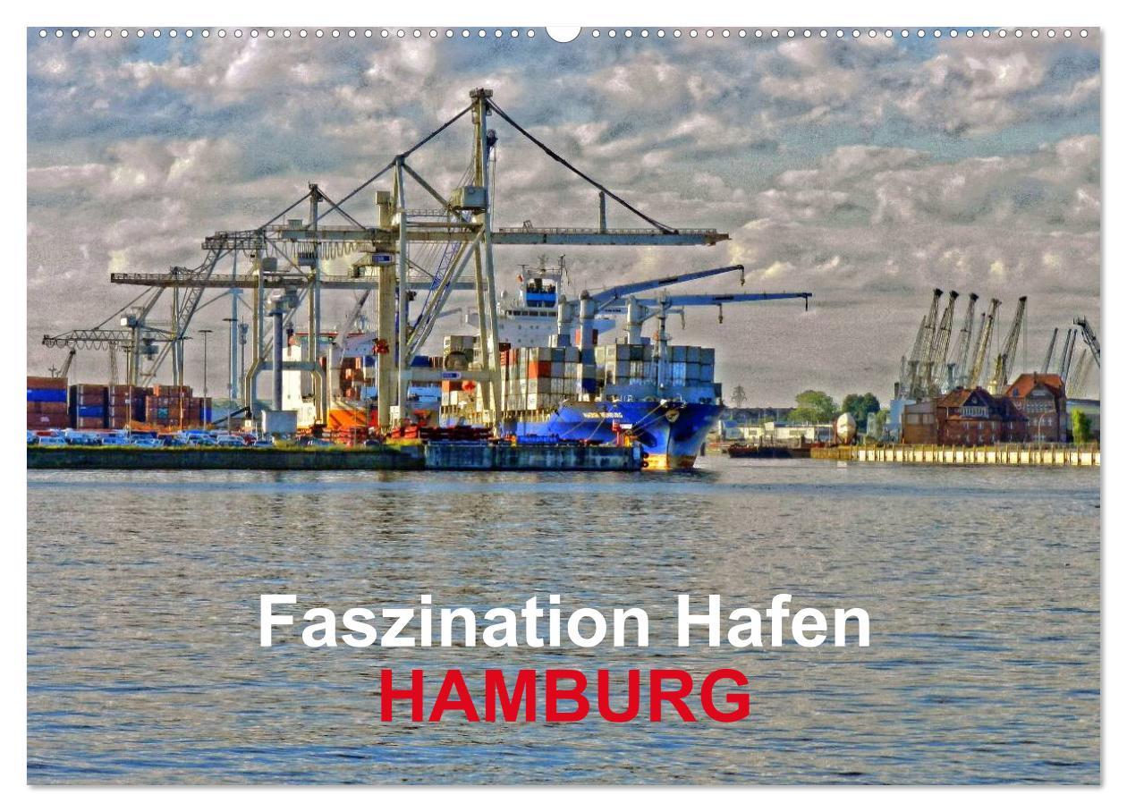 Cover: 9783435689538 | Faszination Hafen - Hamburg (Wandkalender 2025 DIN A2 quer),...