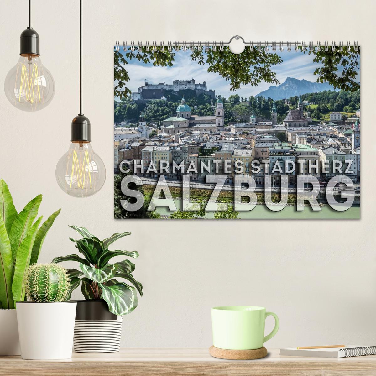 Bild: 9783435594795 | Charmantes Stadtherz SALZBURG (Wandkalender 2025 DIN A4 quer),...