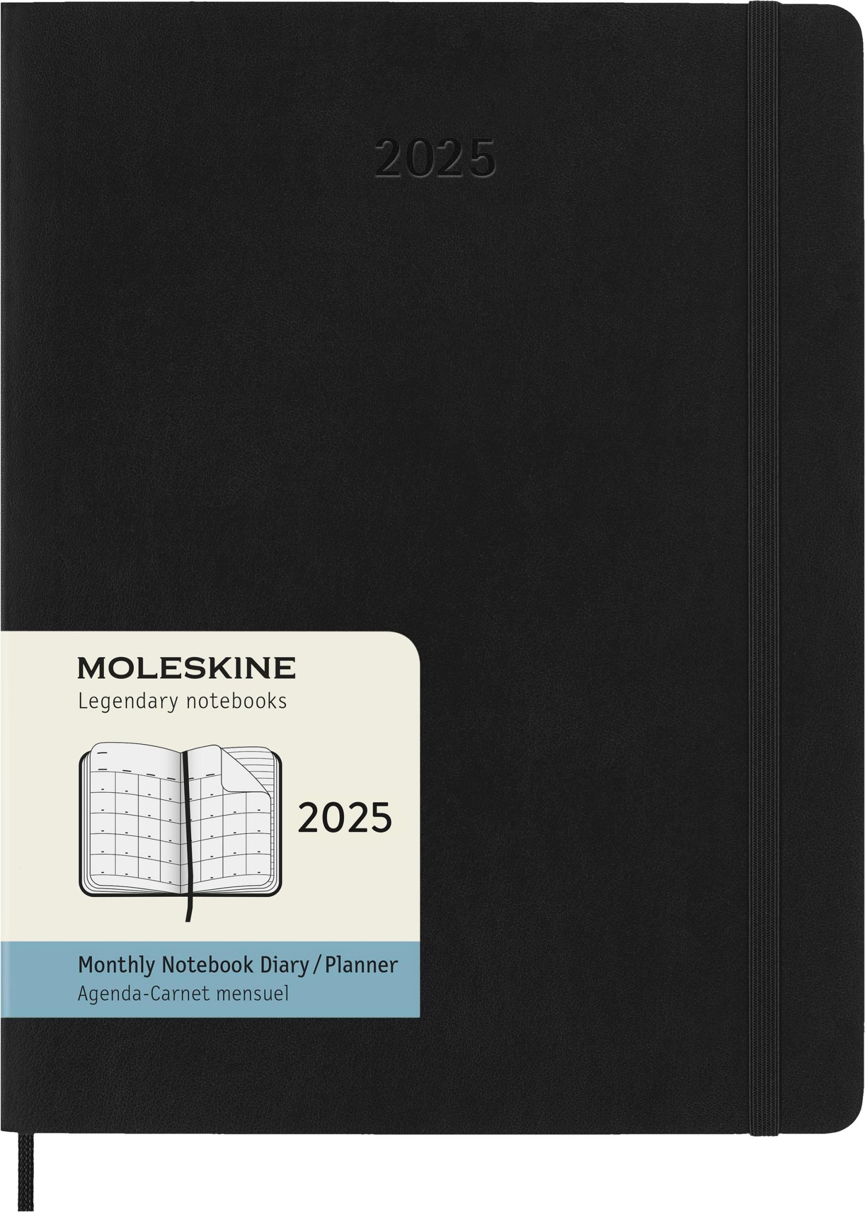 Cover: 8056999270513 | Moleskine 12 Monate Monats Notizkalender 2025, XL, 1 Mo = 2 Seiten,...