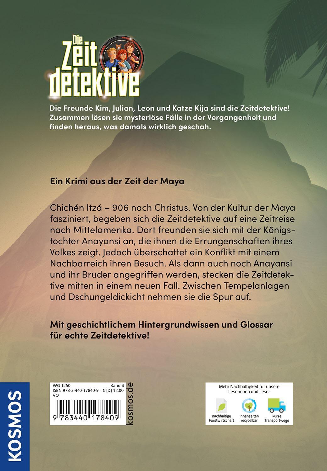 Bild: 9783440178409 | Die Zeitdetektive, 4, Die gefiederte Schlange | Fabian Lenk | Buch