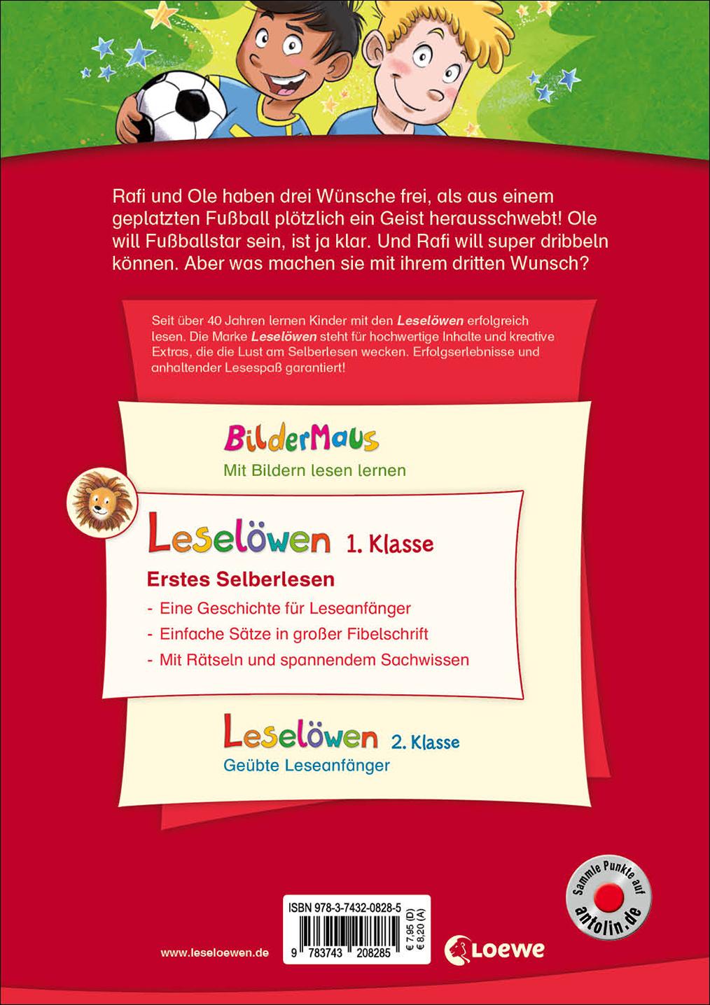 Rückseite: 9783743208285 | Leselöwen 1. Klasse - Fußballstar und Dribbelkönig | Tielmann | Buch