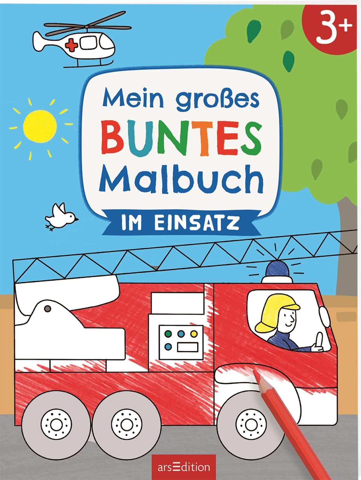 Cover: 9783845853284 | Mein großes buntes Malbuch - Im Einsatz | Ab 3 Jahren | Bellermann