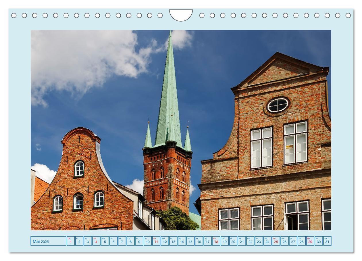 Bild: 9783435067213 | Lübeck Backsteingotik an der Trave (Wandkalender 2025 DIN A4 quer),...