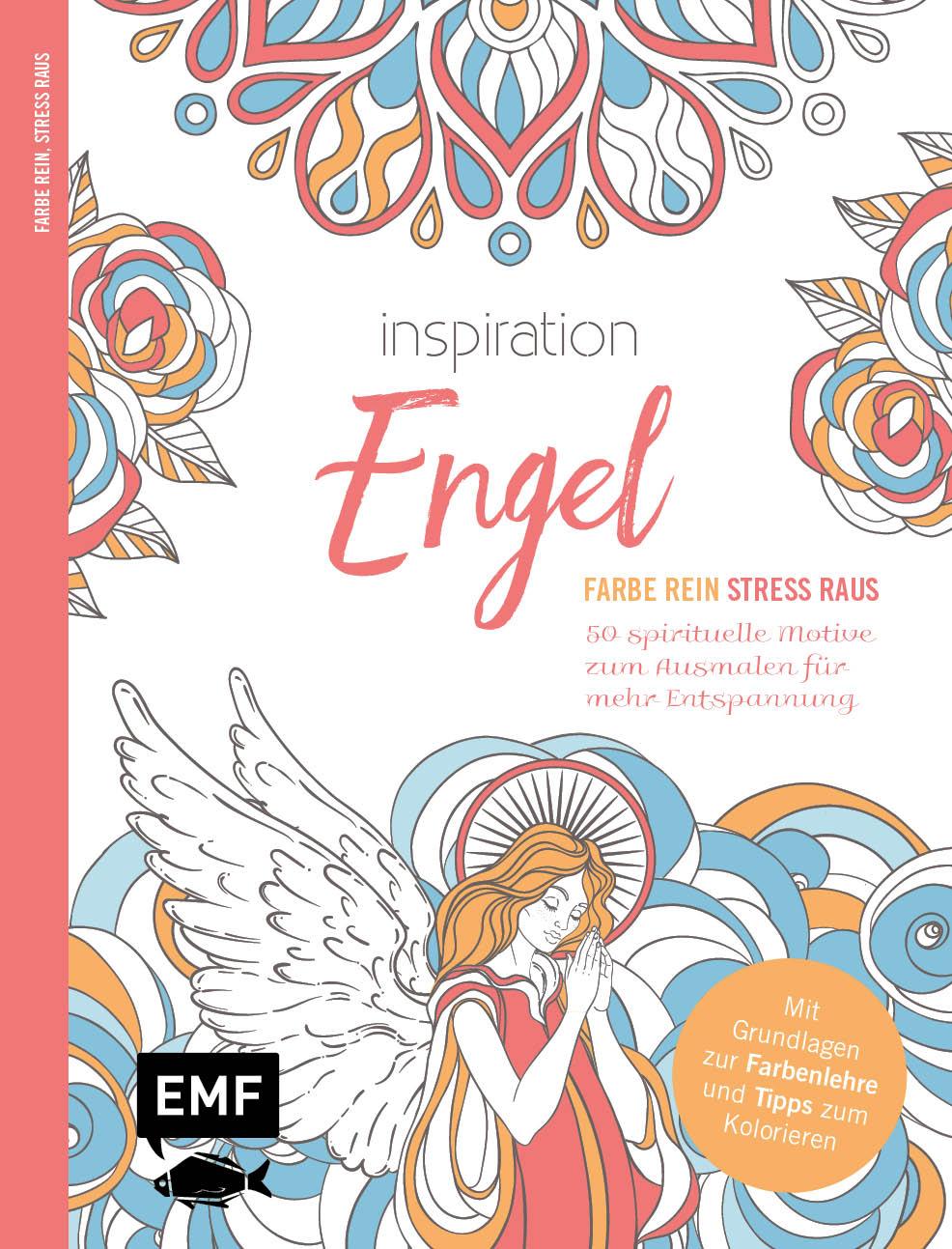 Cover: 9783745913026 | Inspiration Engel - 50 spirituelle Motive zum Ausmalen für...