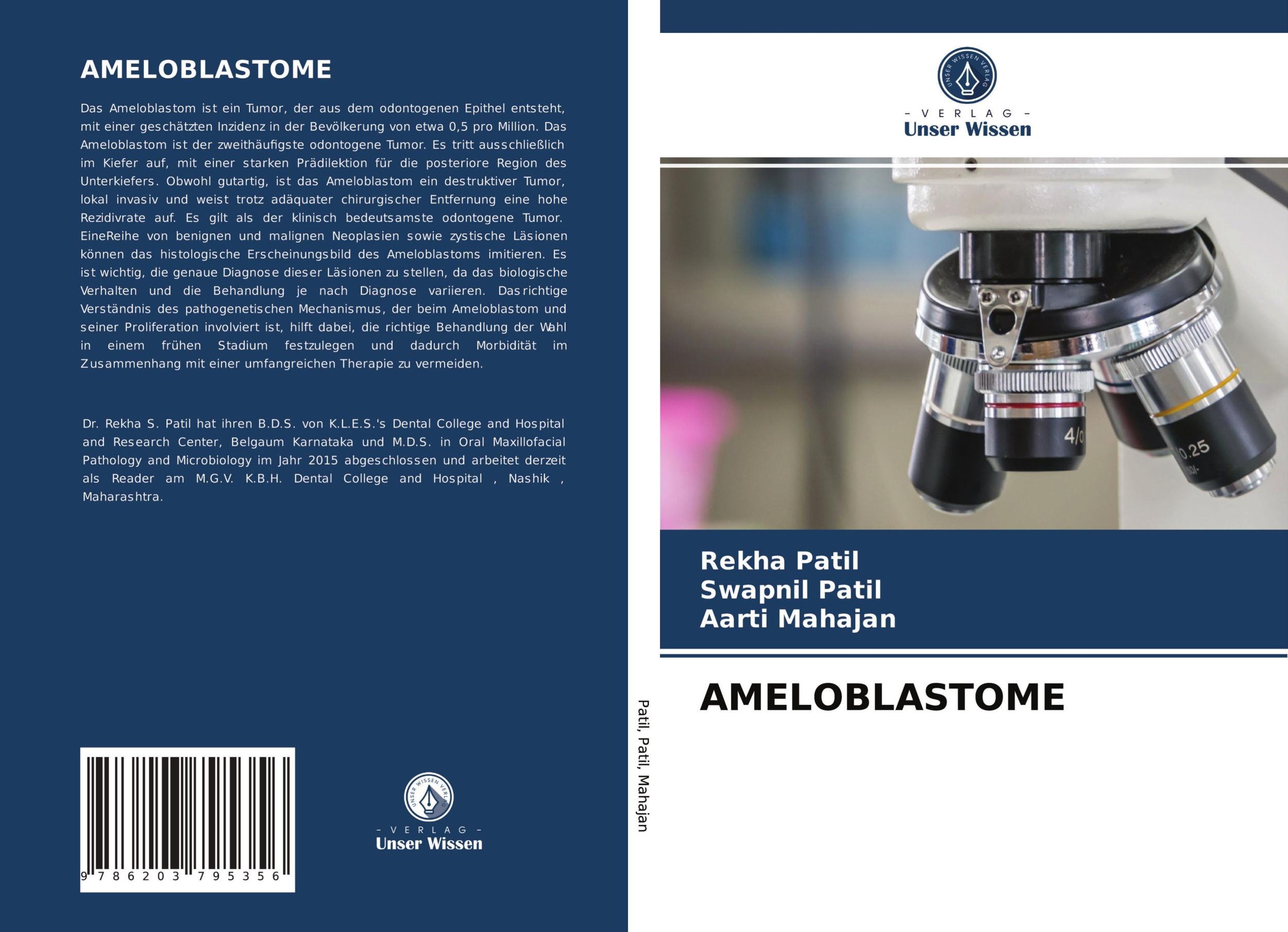 Cover: 9786203795356 | AMELOBLASTOME | Rekha Patil (u. a.) | Taschenbuch | Paperback | 128 S.