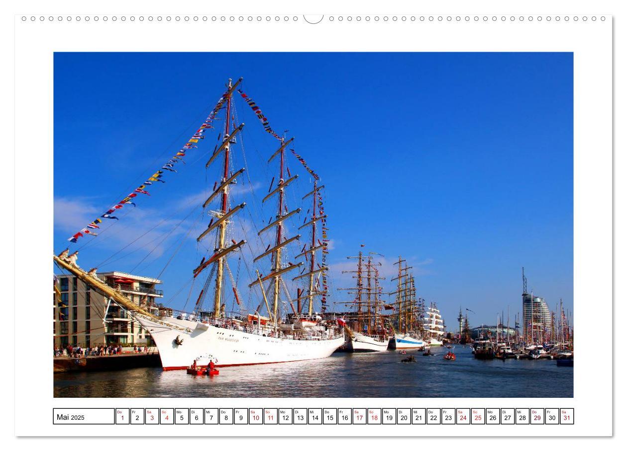 Bild: 9783435580378 | Windjammer - Bremerhaven (Wandkalender 2025 DIN A2 quer), CALVENDO...