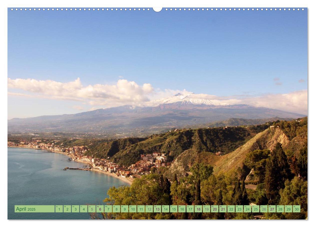 Bild: 9783435586196 | Taormina, die Stadt mit Blick auf den Ätna (Wandkalender 2025 DIN...