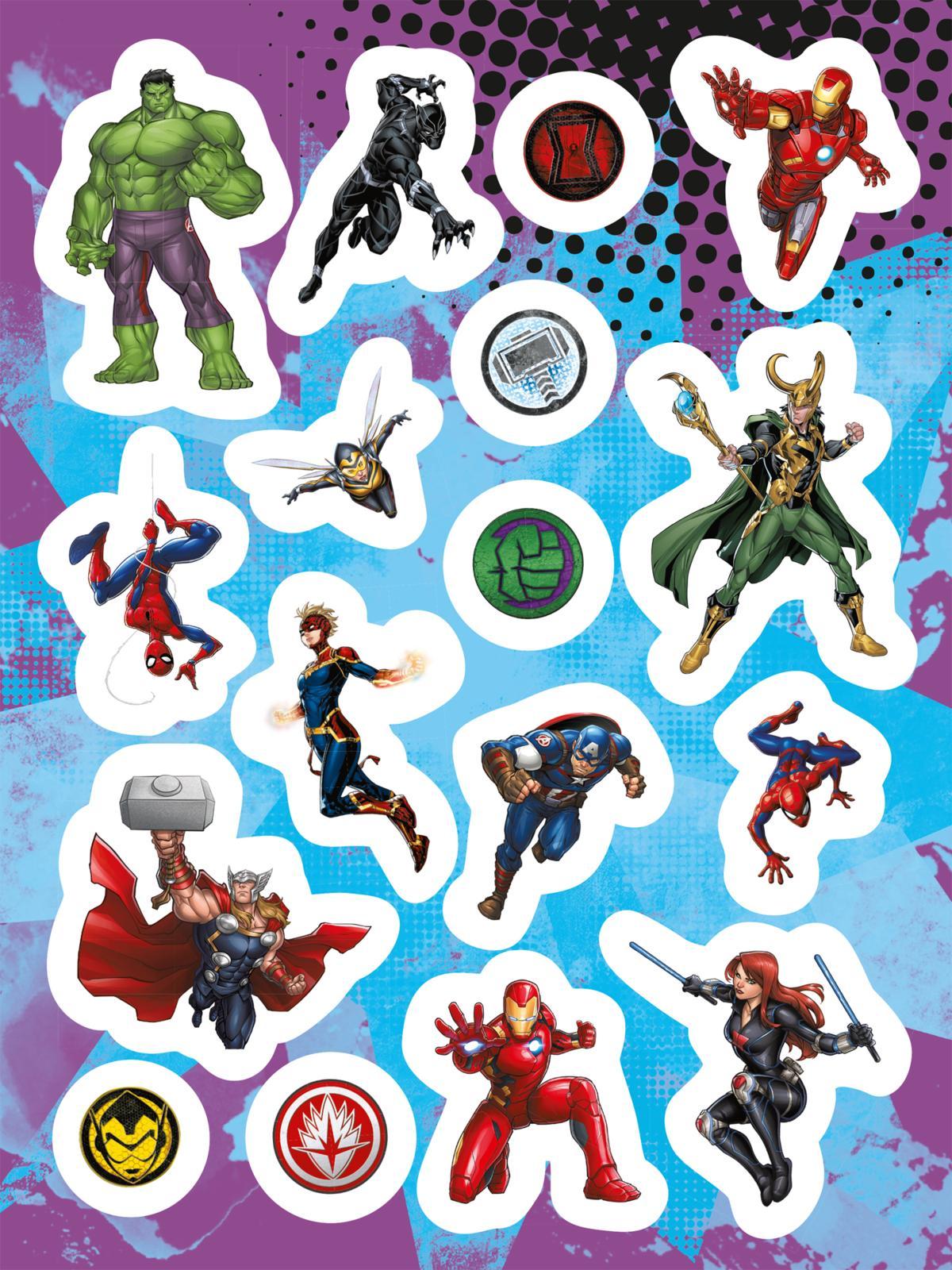 Bild: 9783845126784 | MARVEL: Stickerspaß | Mit coolen Stickern, Rätseln und Ausmalseiten