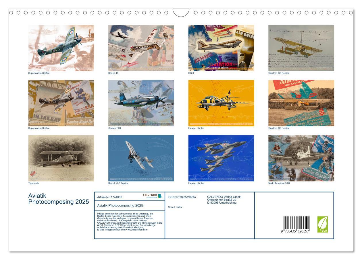 Bild: 9783435196357 | Aviatik Photocomposing 2025 (Wandkalender 2025 DIN A3 quer),...