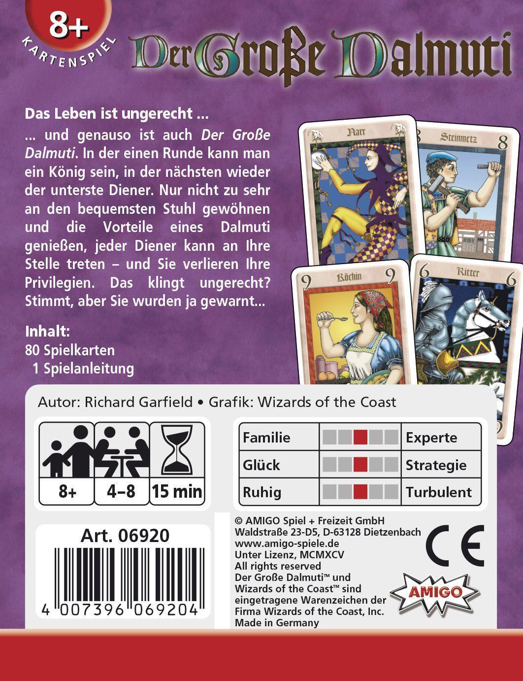 Bild: 4007396069204 | Der Große Dalmuti. Kartenspiel | Richard Garfield | Spiel | Brettspiel