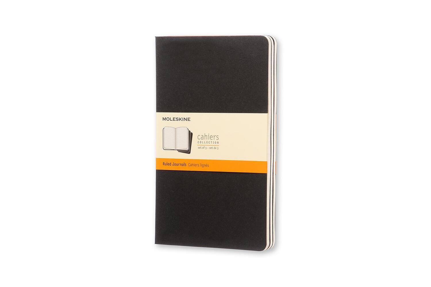 Bild: 9788883704956 | Moleskine Cahier large liniert schwarz DIN A5. 3er Pack | Taschenbuch