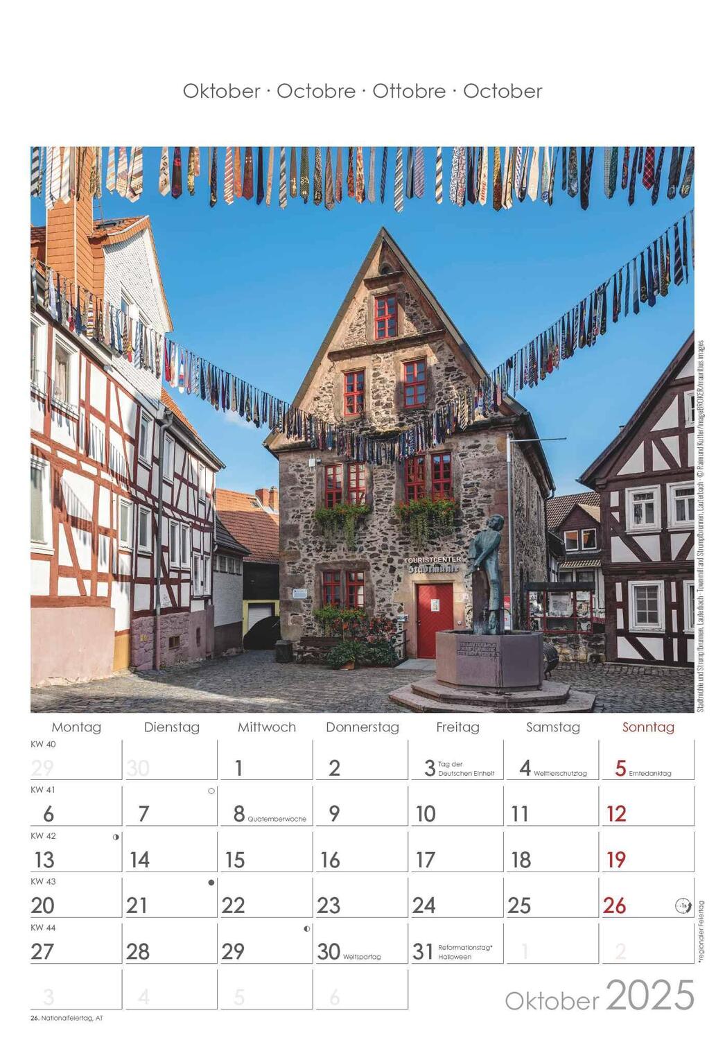 Bild: 4251732343194 | Hessen 2025 - Bild-Kalender 23,7x34 cm - Regional-Kalender -...