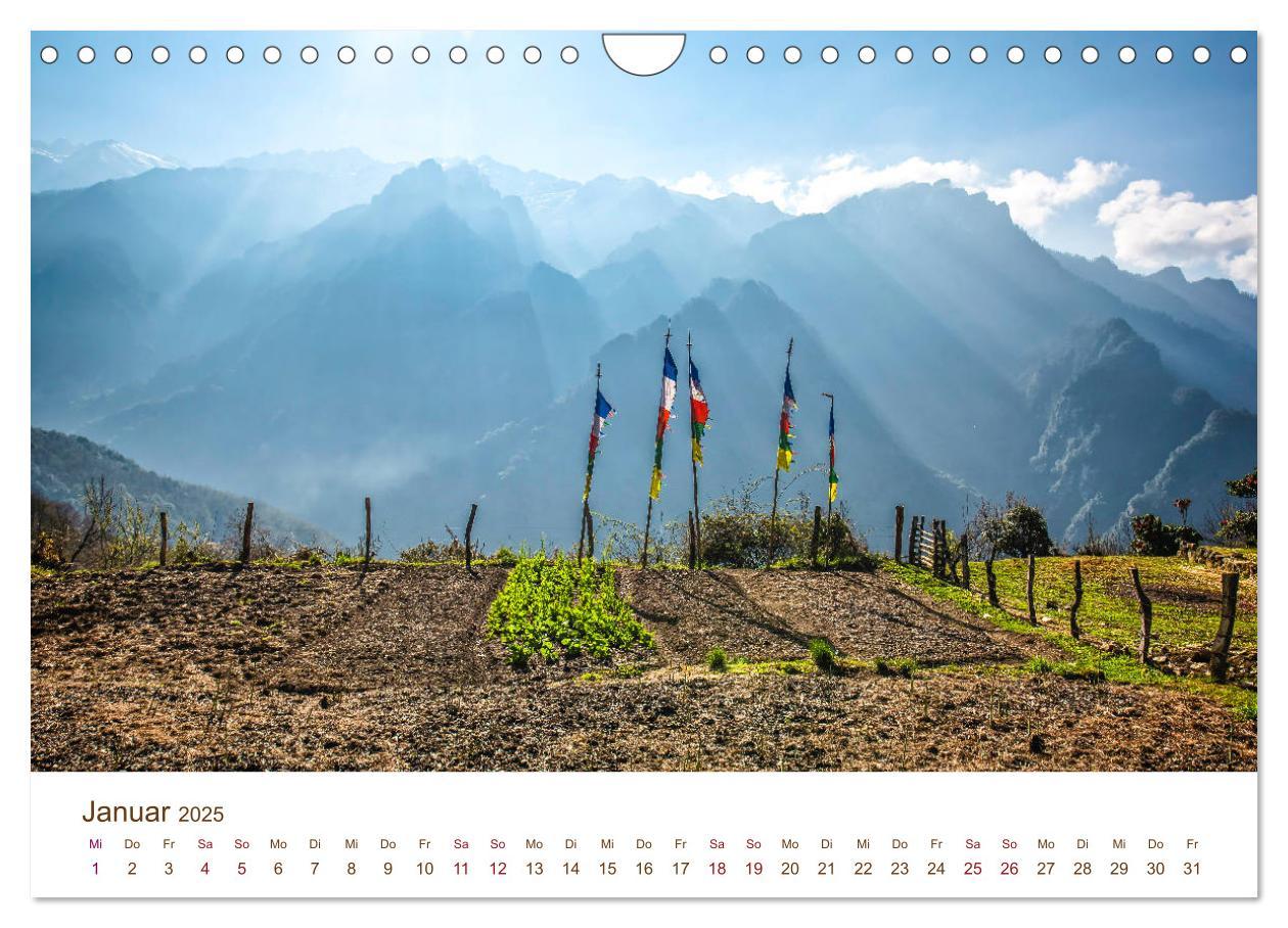 Bild: 9783435297818 | Mystisches Bhutan (Wandkalender 2025 DIN A4 quer), CALVENDO...