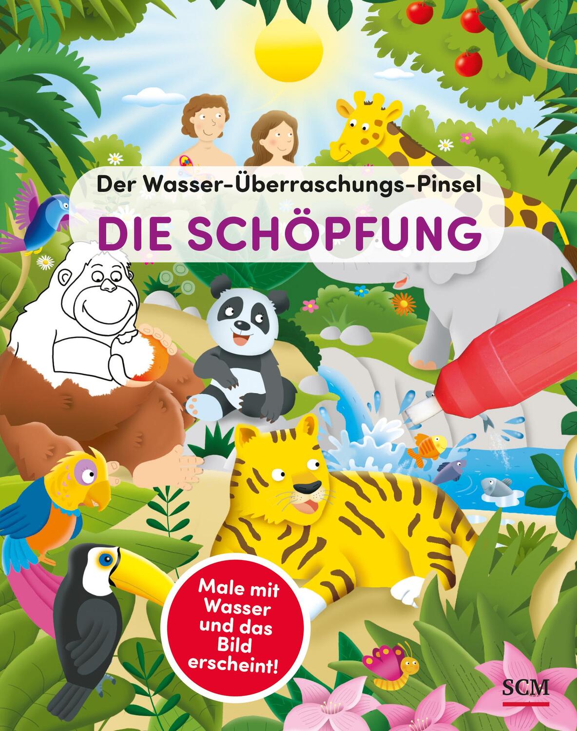 Cover: 9783417289589 | Der Wasser-Überraschungs-Pinsel - Die Schöpfung | Emanuela Carletti