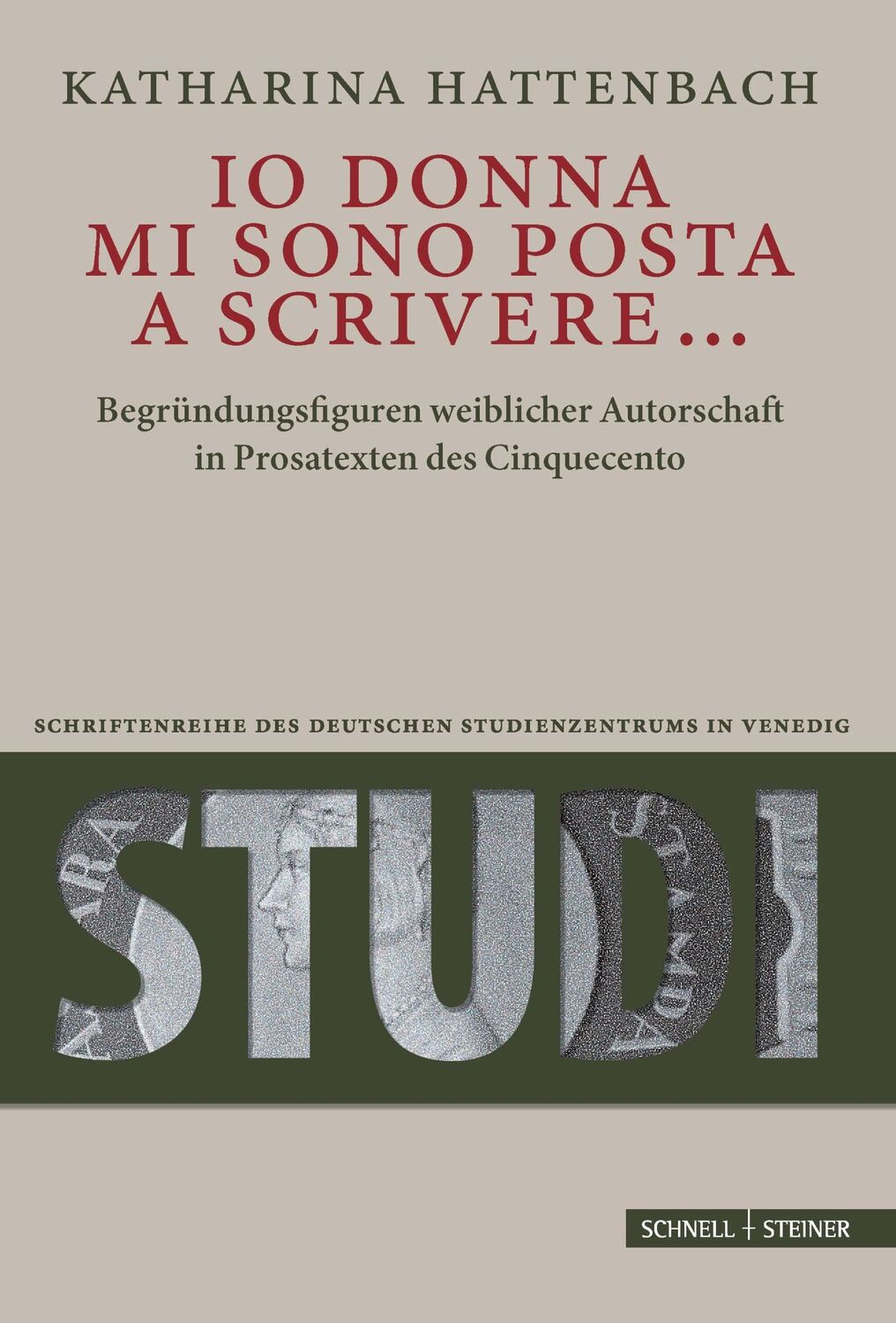 Cover: 9783795436308 | "Io donna mi sono posta a scrivere..." | Katharina Hattenbach | Buch