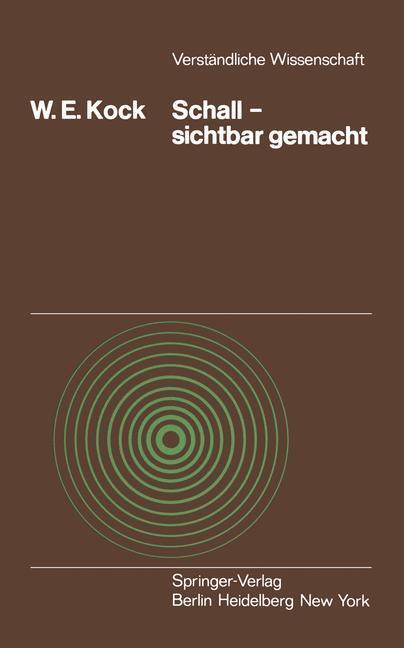 Cover: 9783540066293 | Schall ¿ sichtbar gemacht | W. E. Kock | Taschenbuch | Paperback