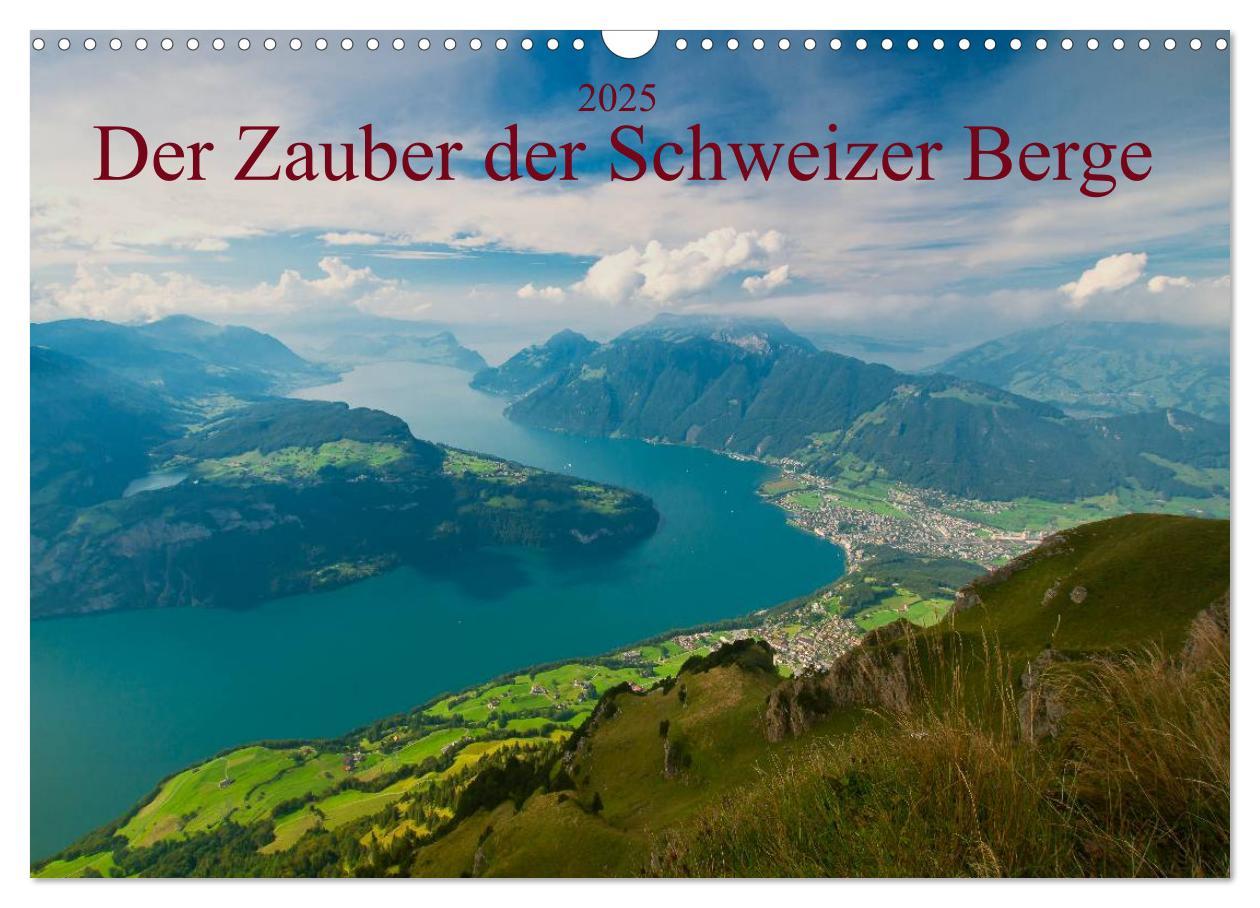 Cover: 9783435658459 | Der Zauber der Schweizer Berge (Wandkalender 2025 DIN A3 quer),...