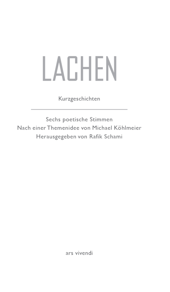 Bild: 9783747201084 | Lachen | Kurzgeschichten | Rafik Schami | Buch | 184 S. | Deutsch