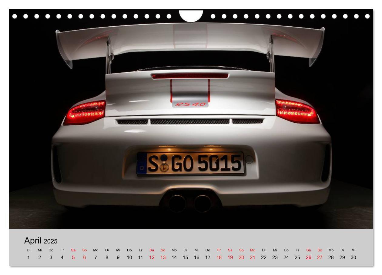 Bild: 9783435706969 | Porsche GT3RS 4,0 (Wandkalender 2025 DIN A4 quer), CALVENDO...