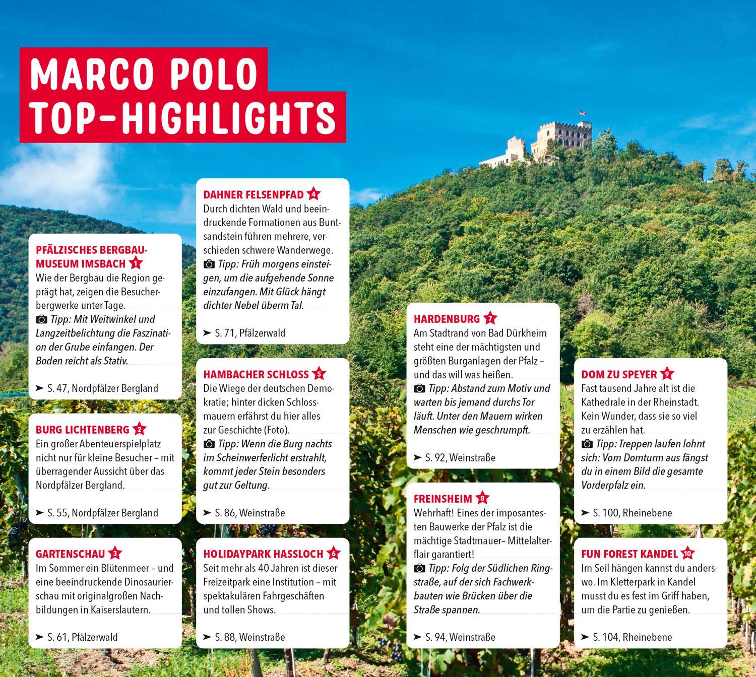 Bild: 9783829724937 | MARCO POLO Reiseführer Pfalz | Markus Giffhorn (u. a.) | Taschenbuch