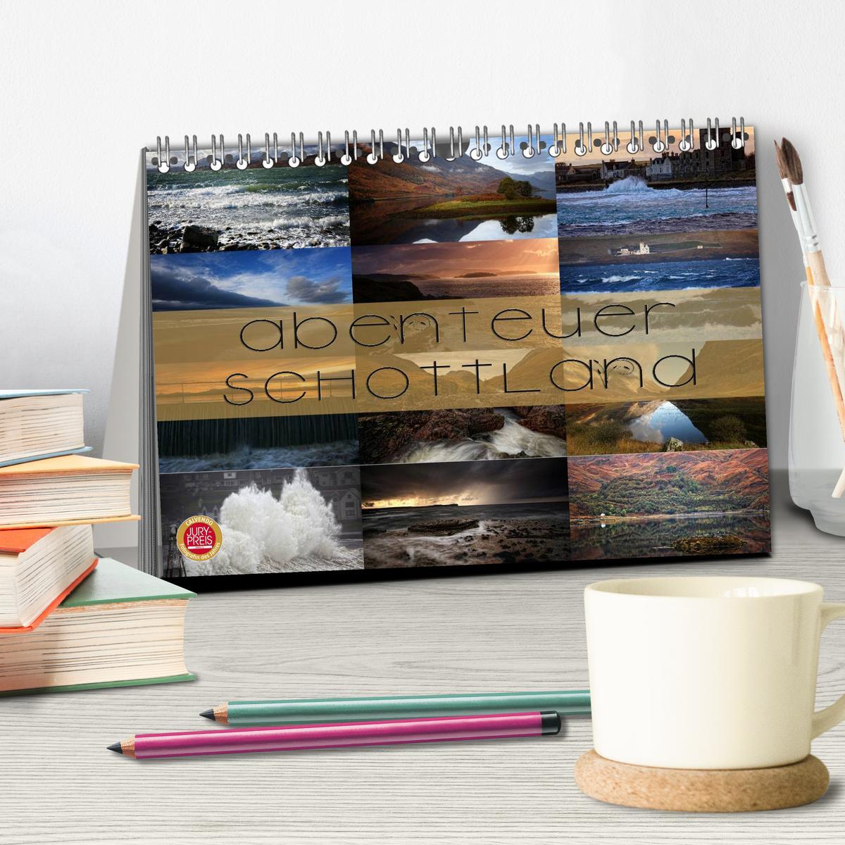 Bild: 9783435753031 | Abenteuer Schottland (Tischkalender 2025 DIN A5 quer), CALVENDO...