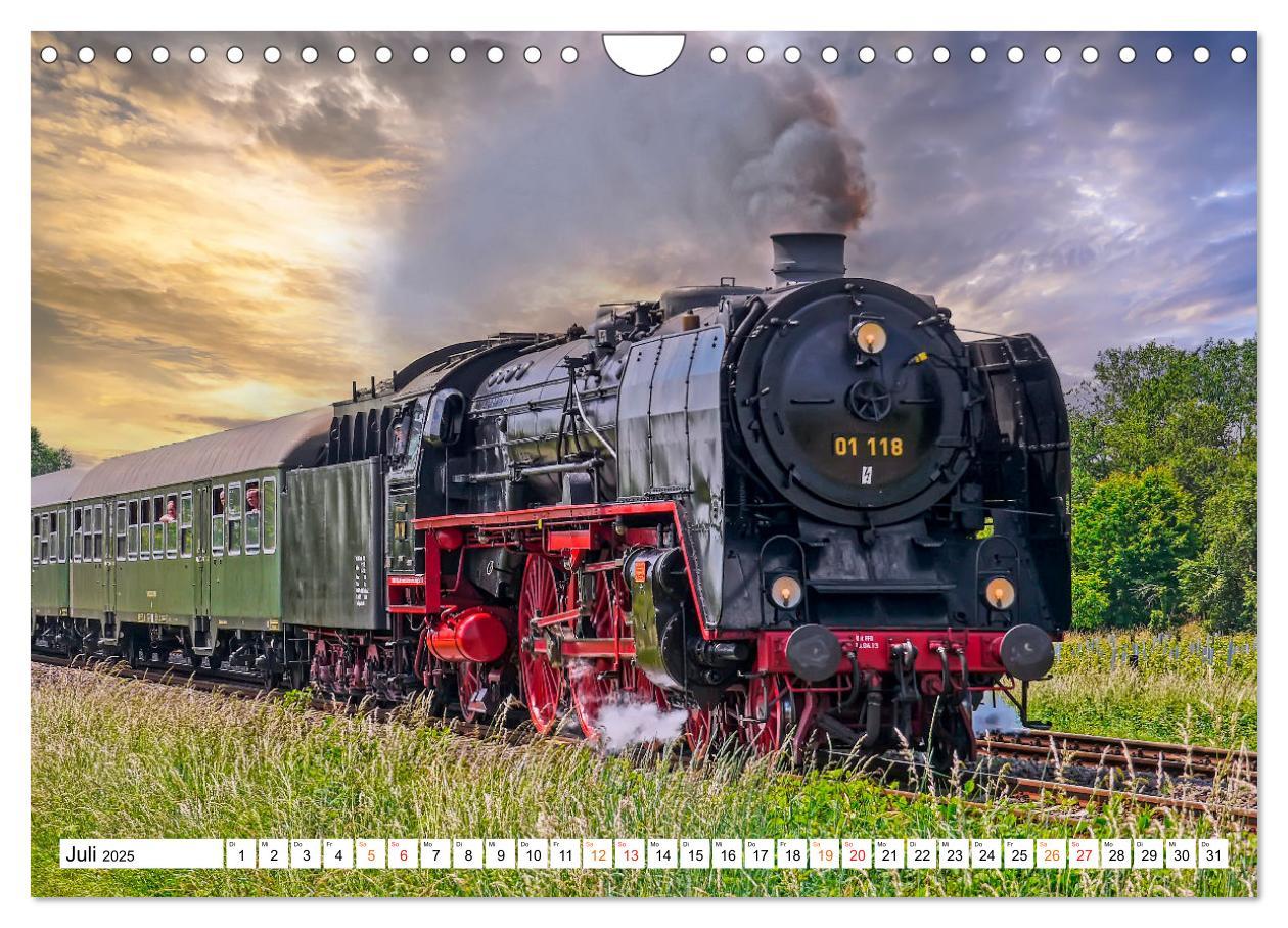 Bild: 9783383928321 | Dampflokomotiven - geliebte Kraftpakete (Wandkalender 2025 DIN A4...