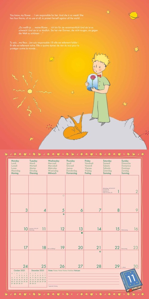 Bild: 4002725987983 | Der Kleine Prinz 2025 - Wand-Kalender - Broschüren-Kalender - 30x30...