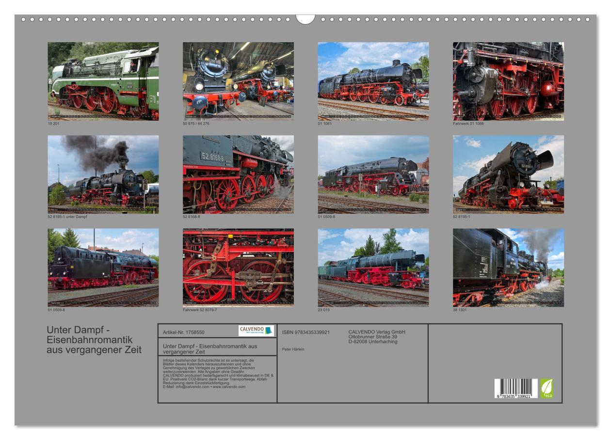 Bild: 9783435339921 | Unter Dampf - Eisenbahnromantik aus vergangener Zeit (Wandkalender...