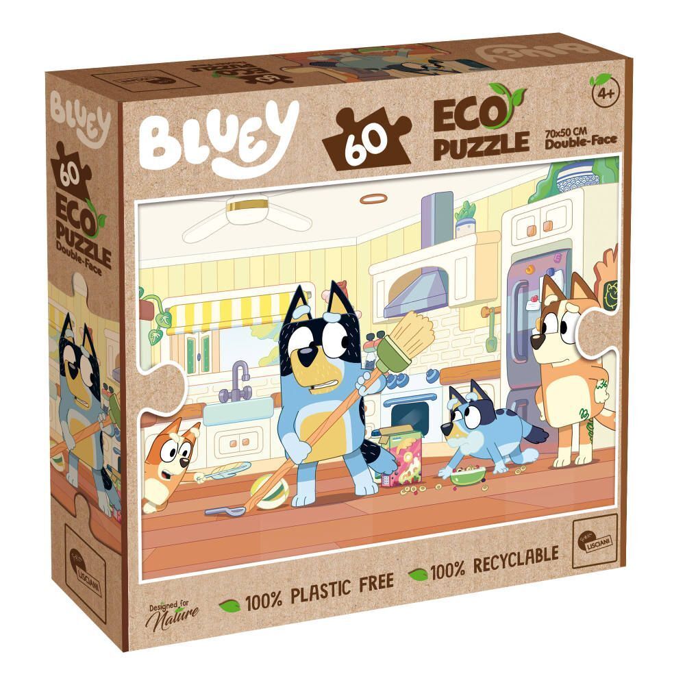 Cover: 8008324104819 | BLUEY ECO-PUZZLE DF 60 | Spiel | Kartonschachtel | 104819 | Deutsch