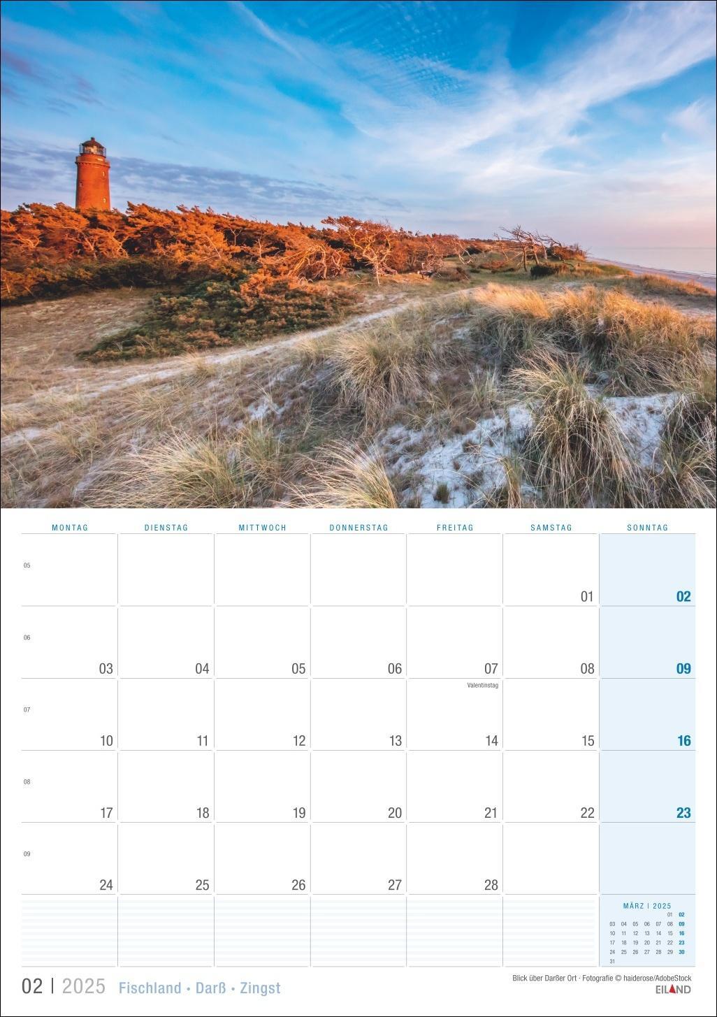 Bild: 9783964023476 | Fischland - Darß - Zingst Kalender 2025 | Eiland | Kalender | 13 S.