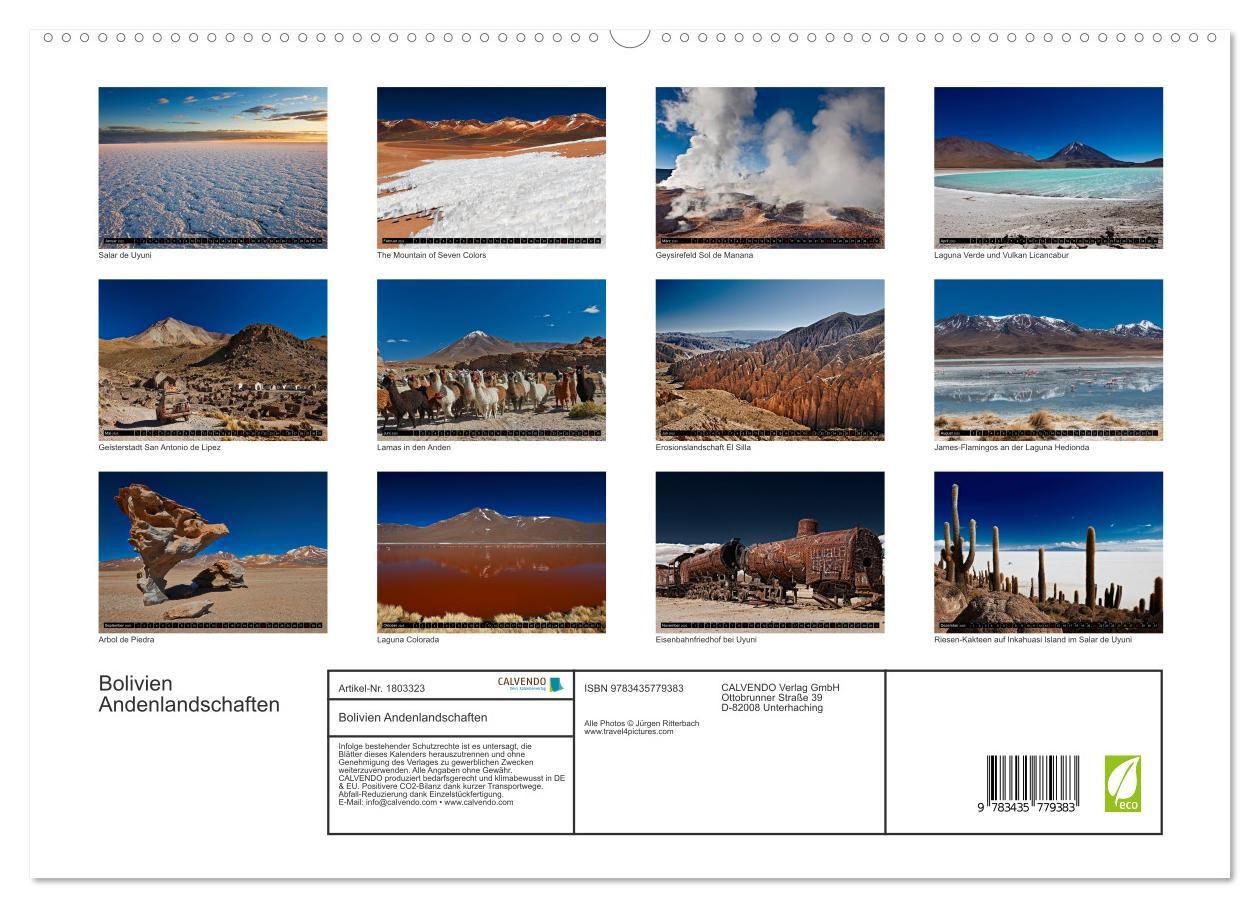 Bild: 9783435779383 | Bolivien Andenlandschaften (hochwertiger Premium Wandkalender 2025...