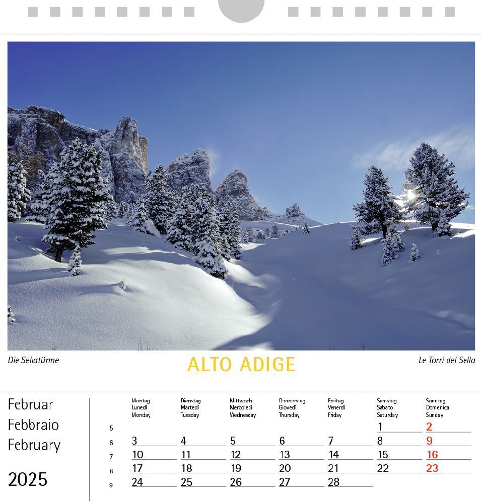 Bild: 9788887531657 | Südtirol 025, Postkartenkalender Querformat | Kalender | 2025