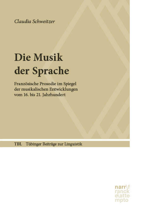 Cover: 9783823384939 | Die Musik der Sprache | Claudia Schweitzer | Taschenbuch | 201 S.