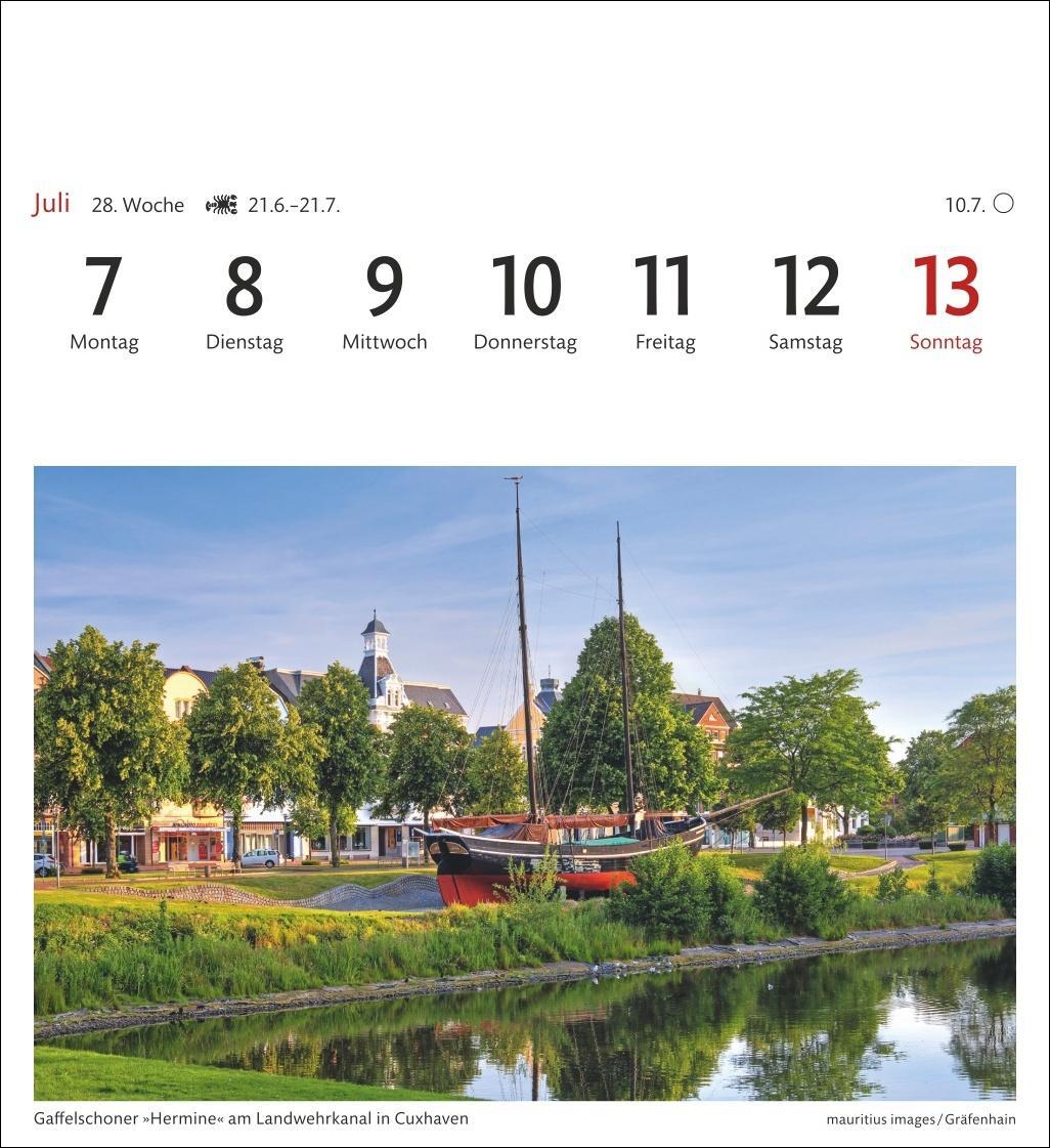 Bild: 9783840033902 | Nordseeküste Sehnsuchtskalender 2025 - Wochenkalender mit 53...