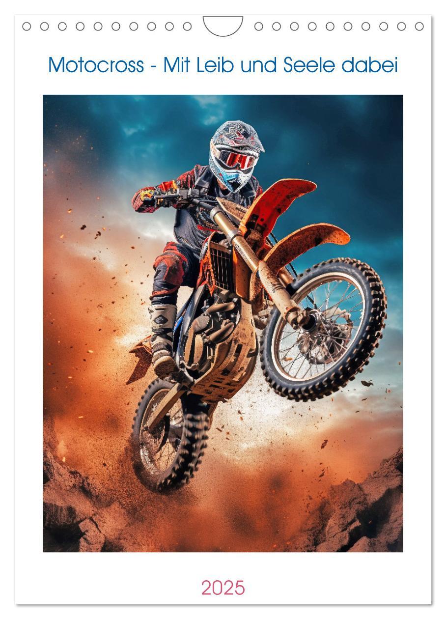 Cover: 9783435853472 | Motocross - Mit Leib und Seele dabei (Wandkalender 2025 DIN A4...