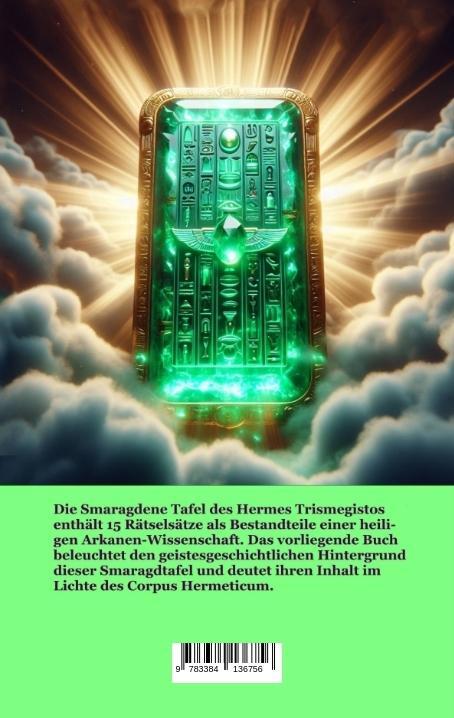 Rückseite: 9783384136756 | Die Tabula Smaragdina | Übersetzung und Kommentar | Manfred Ehmer